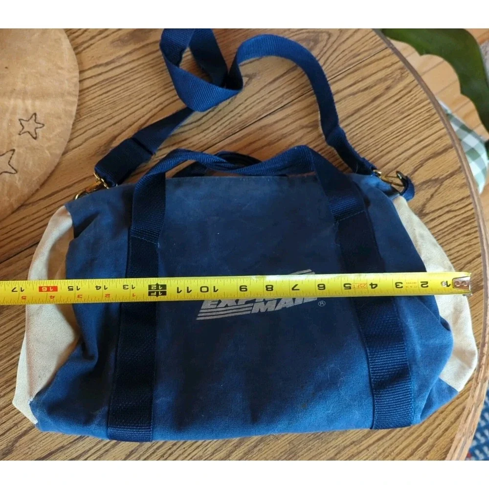 RARE Vintage Retired Express Mail Next Day Discontinued Canvas Duffle Bag‎